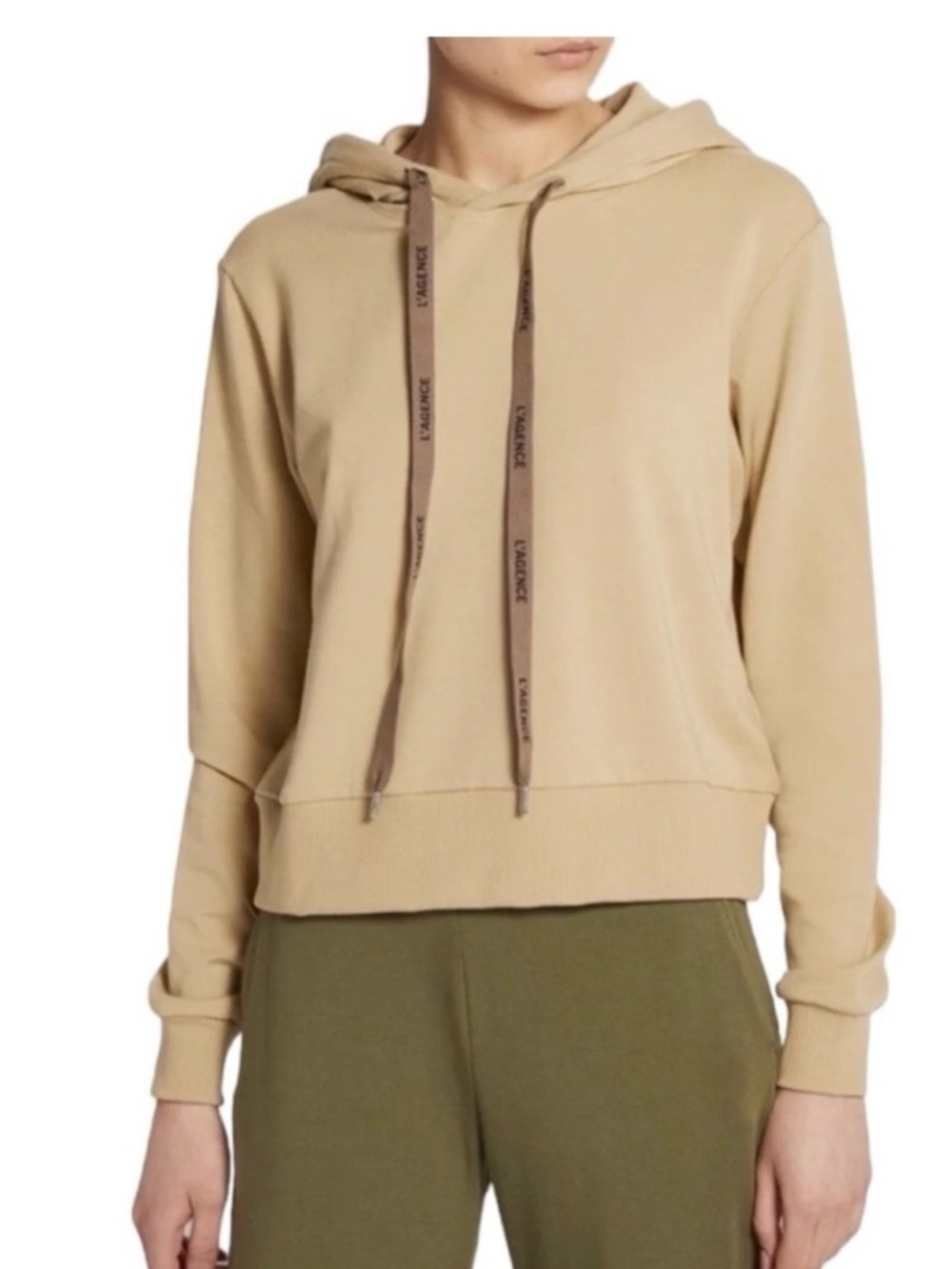 l'agence Hoodie Tan Size L Minimalist